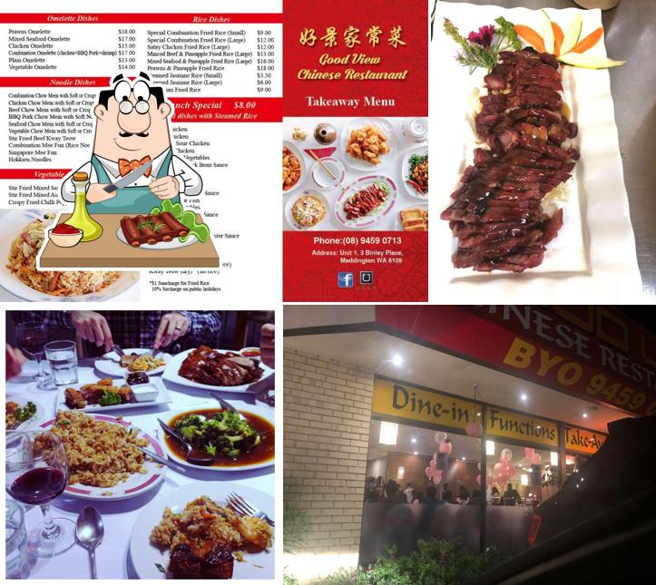 Costillas de cerdo en Good View Chinese Restaurant