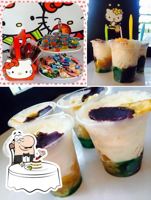 Borj's Kitty Cafe serves a selection of desserts