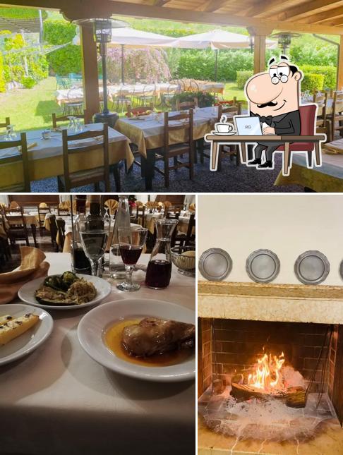 La interni e vino del ristorante