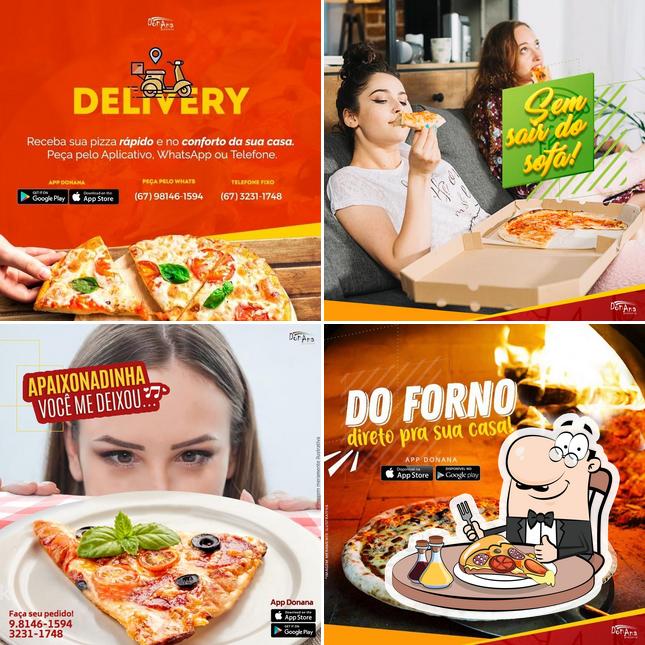 Consiga pizza no Pizzaria Donana