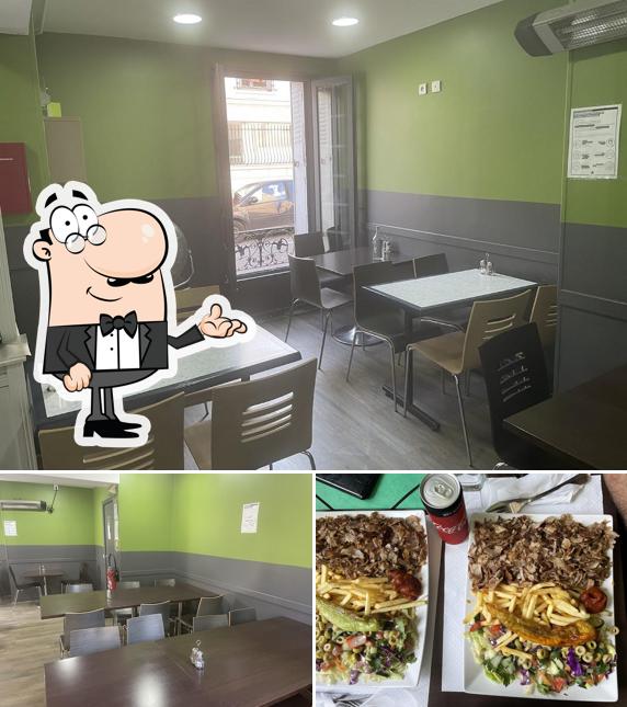 La photo de la intérieur et nourriture de La maison du Kebab’s