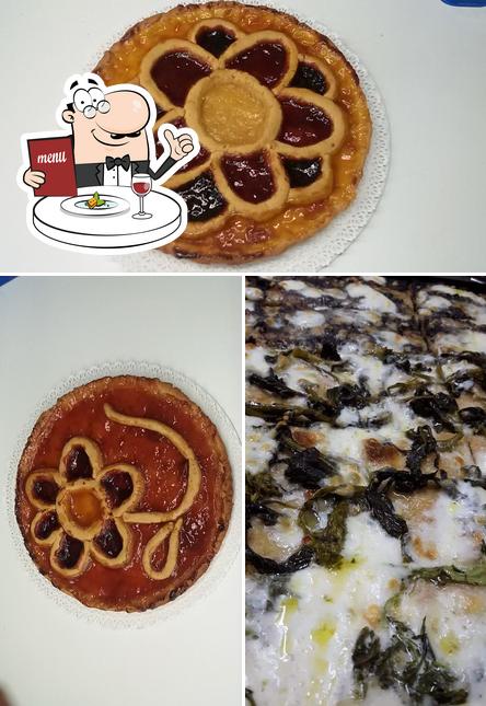 Platti al PizzAgriUm agri pizzeria, torta al testo