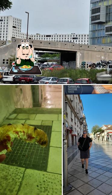 Voici l’image affichant la nourriture et extérieur sur Split Fast Food