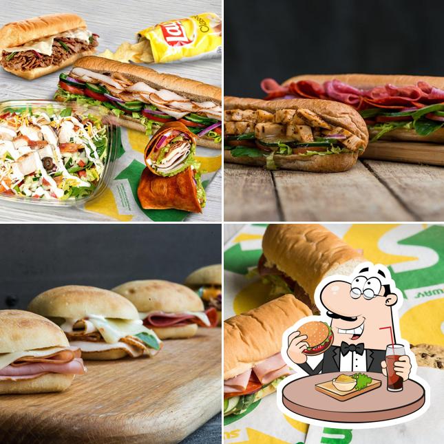 Order a burger at Subway