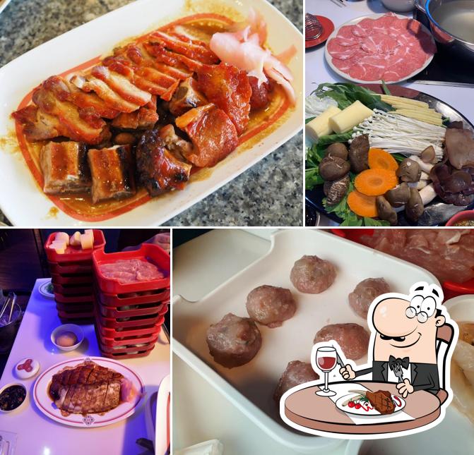 Get meat dishes at Panda Suki & Noodles Restaurant