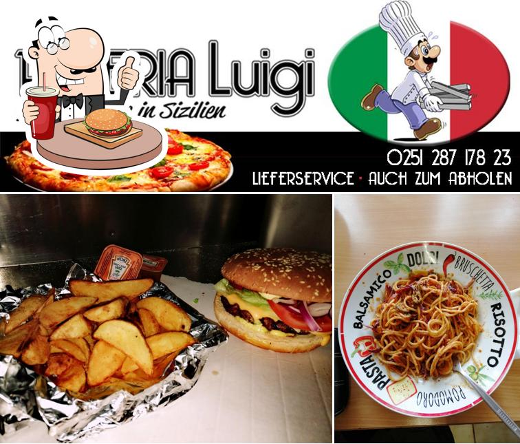 Hamburger at Pizzeria Luigi