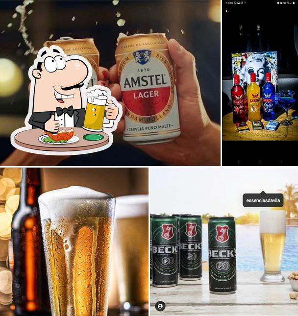 Peça uma tulipa de cerveja leve ou escura