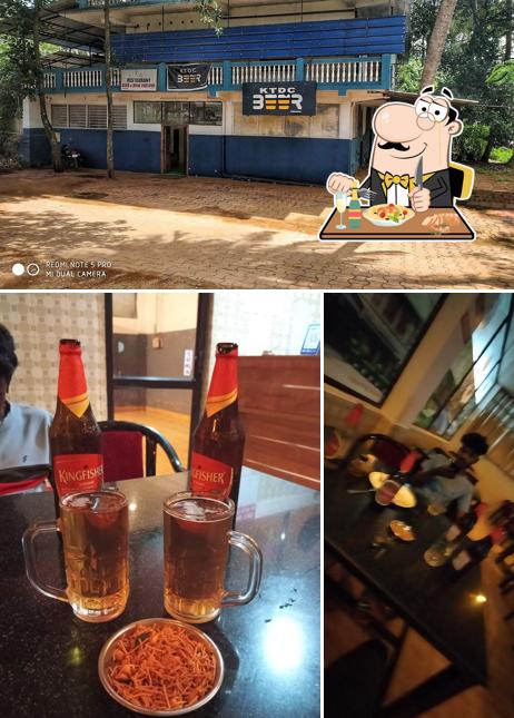 This is the picture displaying food and exterior at KTDC Beer Wine Parlour