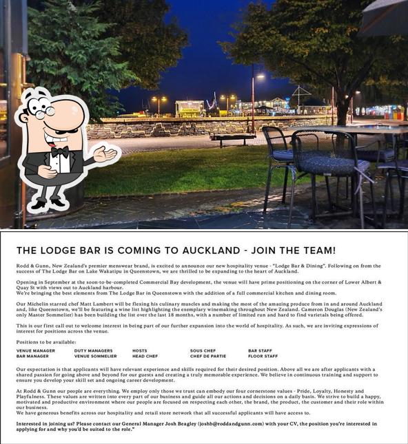 The Lodge Bar, Queenstown in Queenstown Restaurant menu and reviews