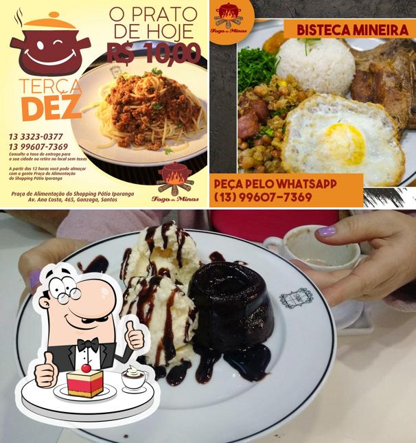 Fogo de Minas provê uma variedade de pratos doces