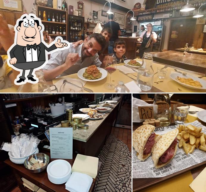 Gli interni di Osteria di Medicina
