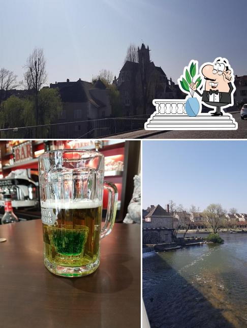 Voici la photo représentant la extérieur et bière sur Bar tabac du pont