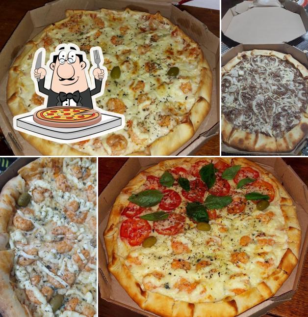 Peça pizza no Mosqueteiros Pizzaria