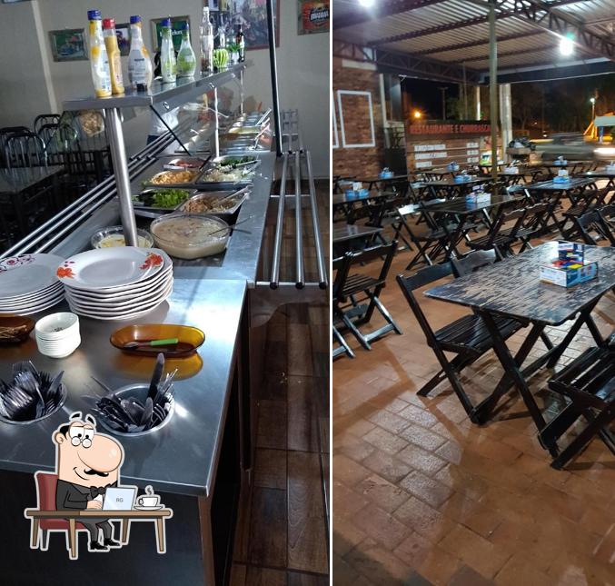 O interior do Bom da Brasa Pizzaria e Chopperia