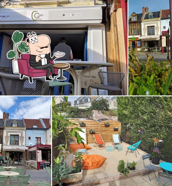 Installez-vous à l'une des tables de GREEN CORNER