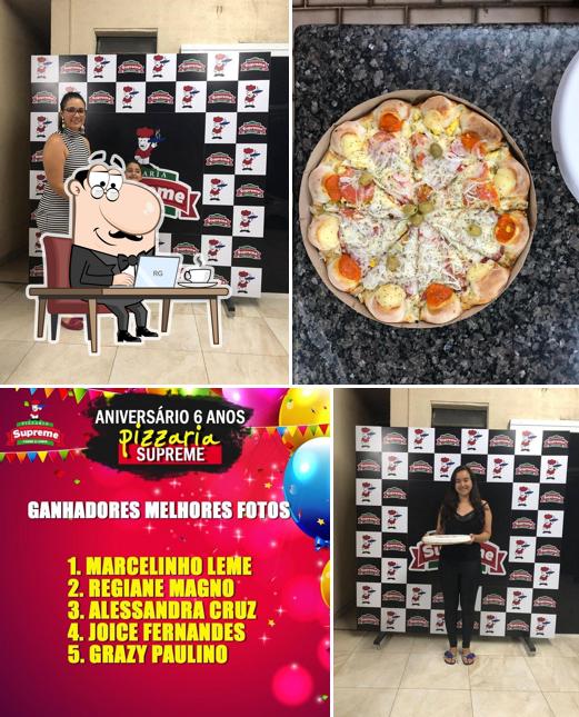 O interior do Pizzaria Supreme