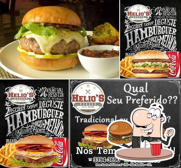 Peça um hambúrguer no Helio´s Burguer - O Hamburguer do Helhão