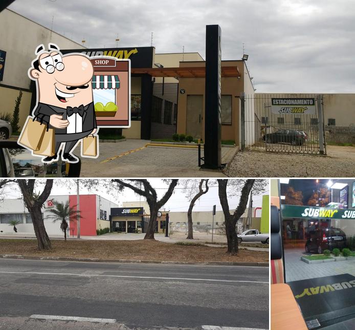 O exterior do SUBWAY