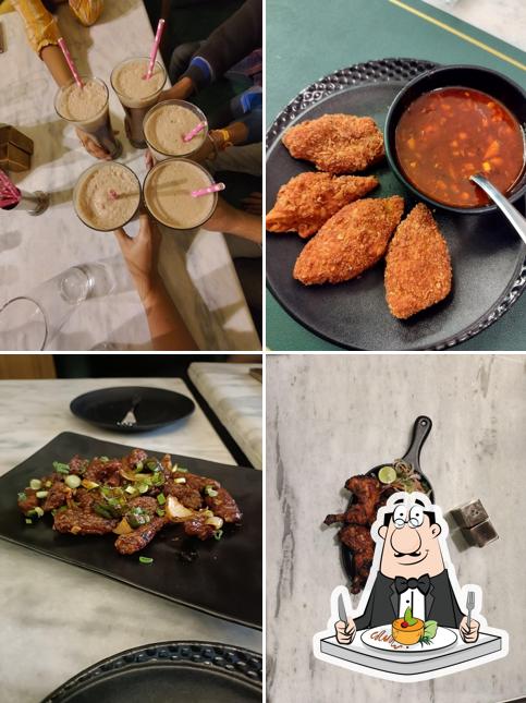 Food at Knife and Plate