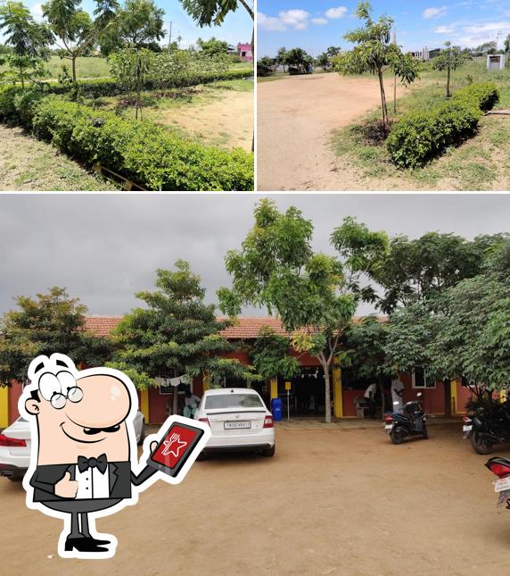 Check out how VSR Nattukozhi Virunthu Restaurant looks outside