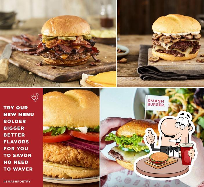 Commandez un hamburger à Smashburger