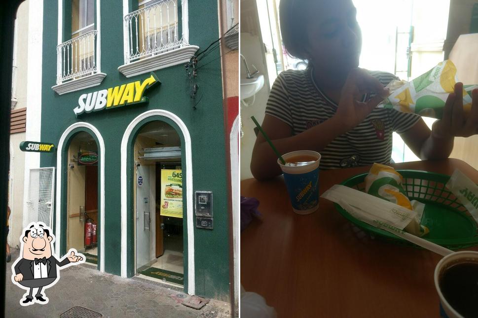 O interior do Subway