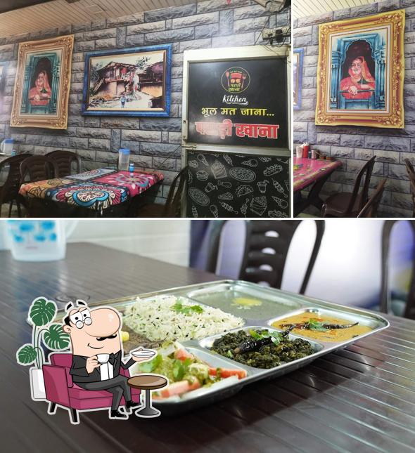 The interior of Pahadi Khana