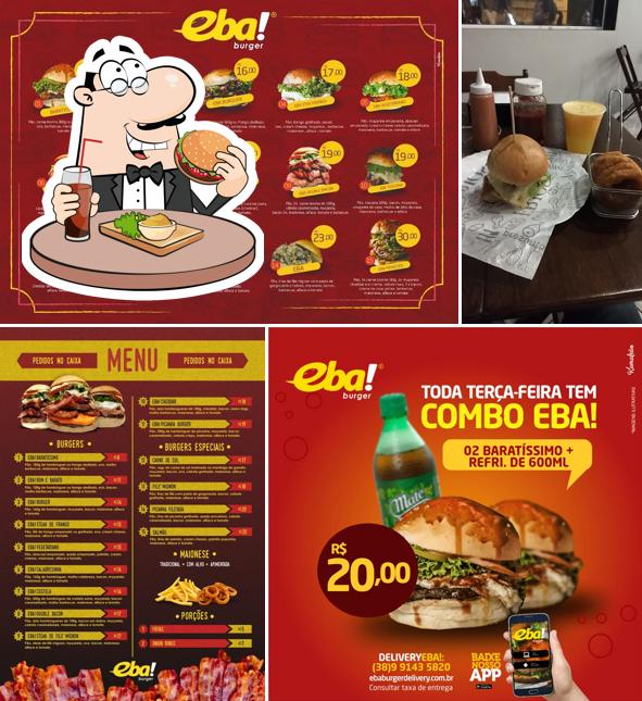 Eba Burger provê uma escolha de opções para os amantes dos hambúrgueres