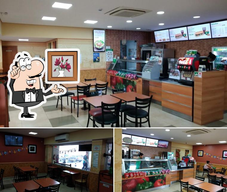 O interior do Subway