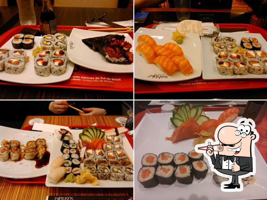 No Sushiaki, você pode tentar sushi