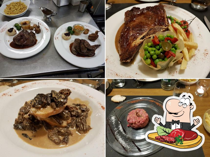 Prenditi i piatti di carne a La Pinte Neuchâteloise