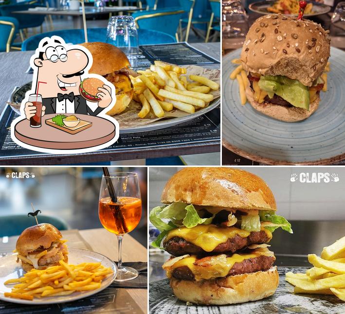 Ordina un hamburger a Ristorante Claps - Hamburgeria -Vino e Birra - Prati - Musei Vaticani