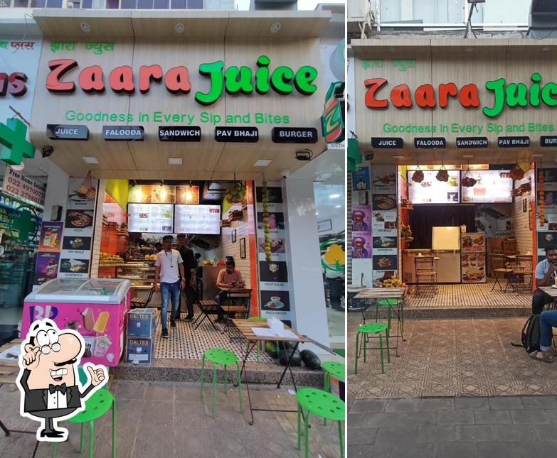 The interior of Zaara Juice and Snacks