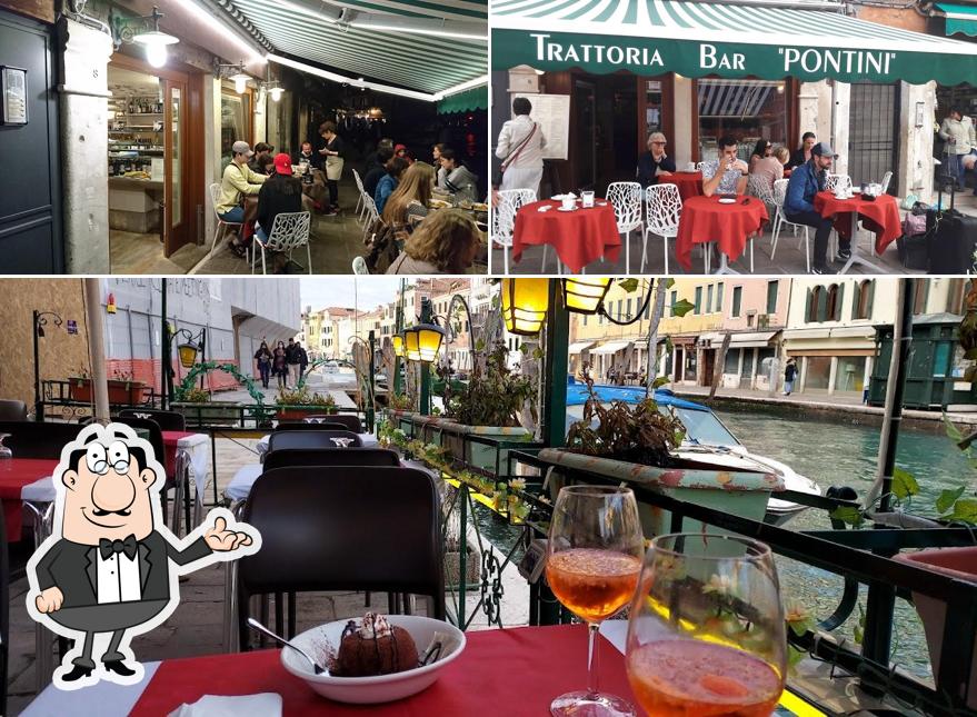 Siediti a un tavolo di Trattoria Bar Pontini