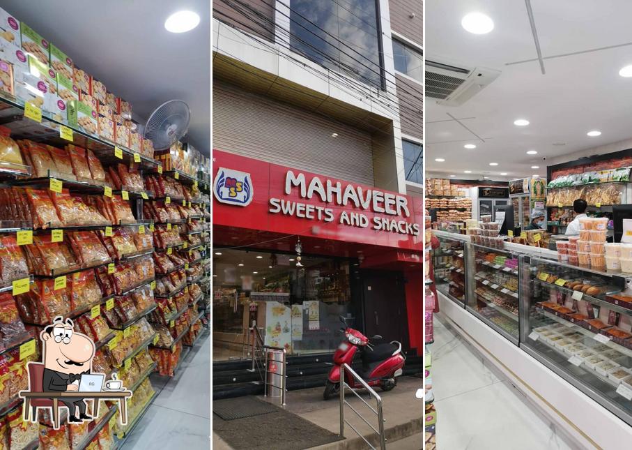 The interior of Mahaveer Sweets & Snacks