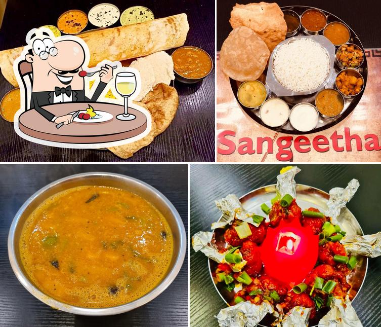 Nourriture à Sangeetha Vegetarian Restaurant Belgium