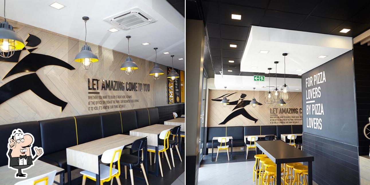 The interior of Debonairs Pizza