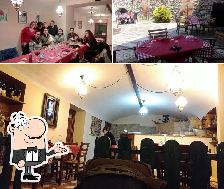 Gli interni di La Merenda Sinoira