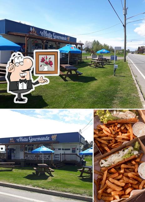 La photo de la intérieur et frites de Halte Gourmande Portneuf’s