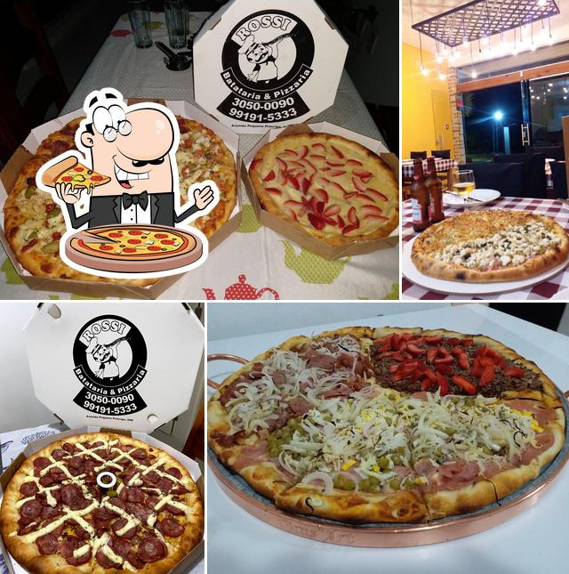 Peça pizza no Rossi pizzas customizadas
