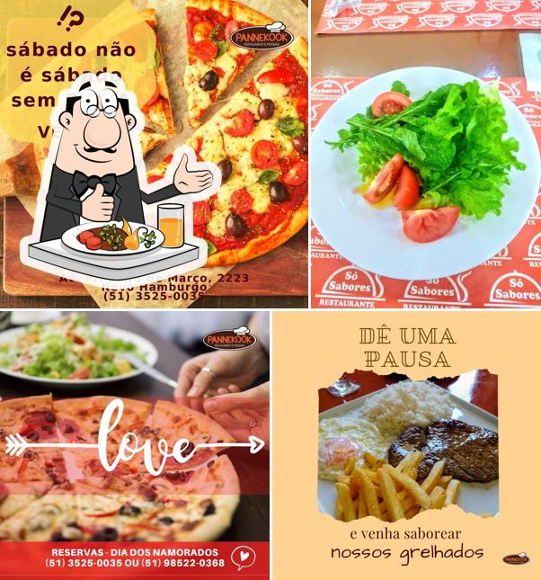 Bruschettas e bife em Só Sabores Casa de Bifes