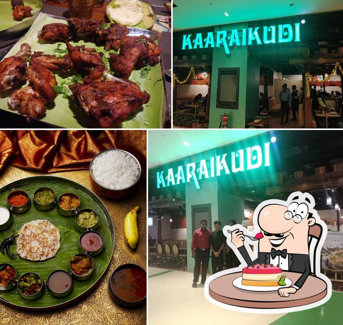 Kaaraikudi Chettinad Restaurant VR Mall Chennai offers a selection of sweet dishes