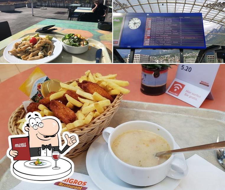 Guarda la foto che mostra la cibo e esterno di Migros-Restaurant - Chur - Gäuggeli