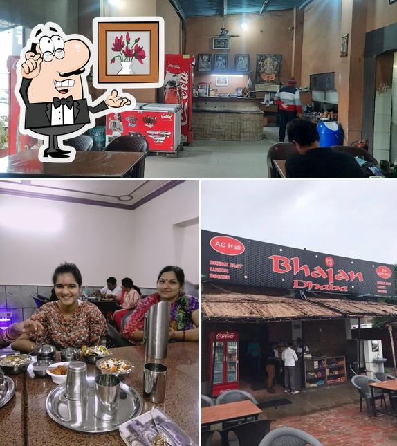The interior of Bhajan Dhaba Since 1969