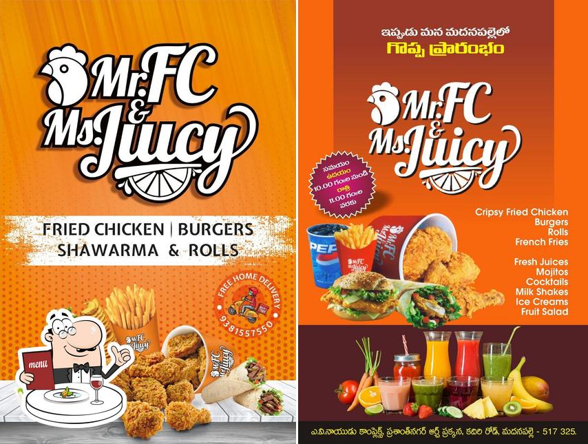Food at MR.FC & MS. JUICY