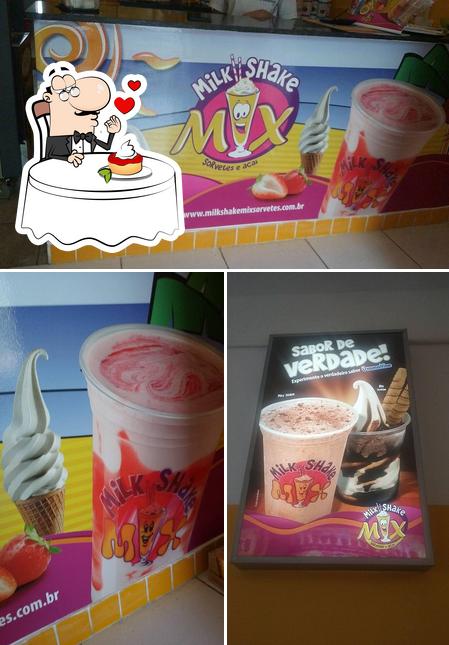 Milkshake Mix Sorveteria Anápolis GO serve uma escolha de sobremesas