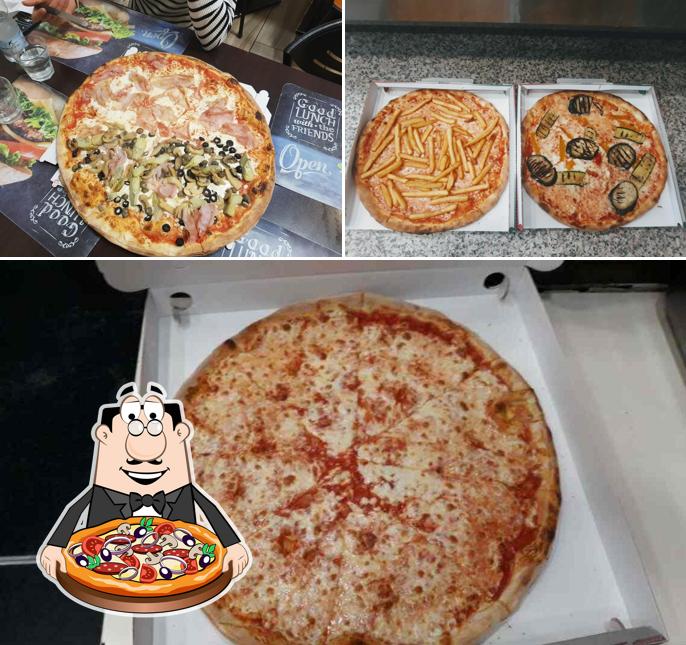 Pick different kinds of pizza