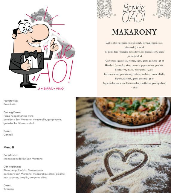 Boskie CIAO! pizzabirravino restaurant, Szczecin Restaurant menu