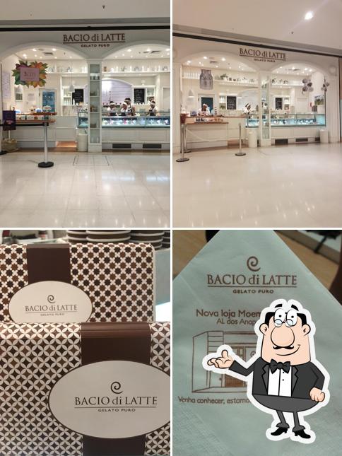 O interior do Bacio di Latte - Shopping Ibirapuera