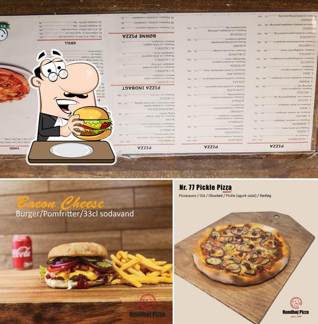 Order a burger at Rundhøj Pizza & Grill